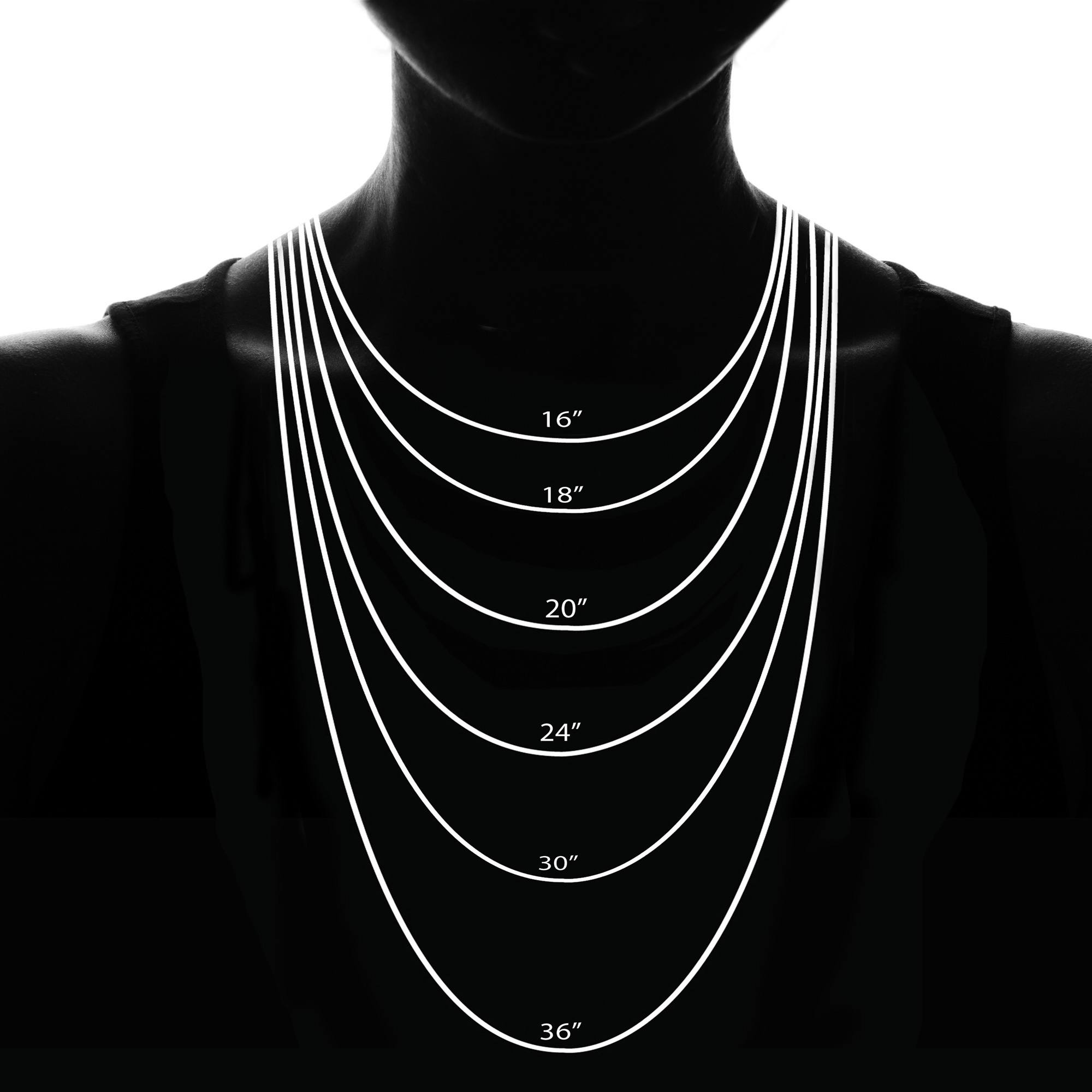 Размеры цепочки на шею женские - 96 фото